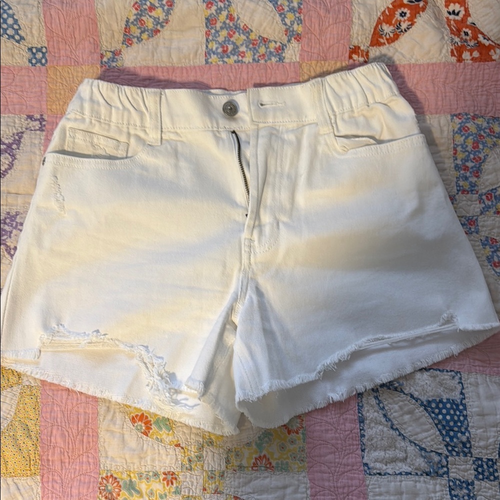Stylish White Denim Shorts